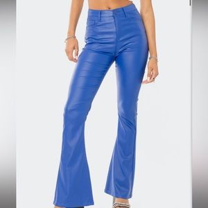 NWT Luna Faux Leather Flare Jeans